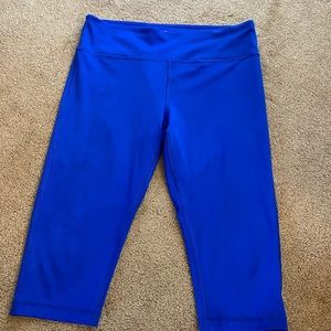 Royal blue capri leggings